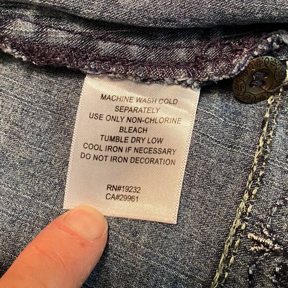 Embroidered Detail Jean Jacket No Size? - Picture 10 of 10